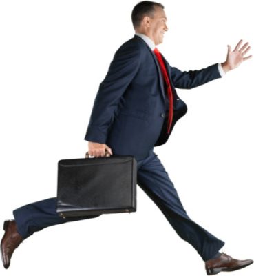 businessman running