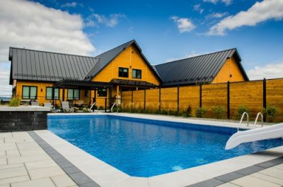 house with swimming pool