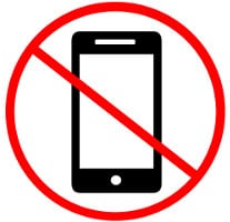 mobile phone sign