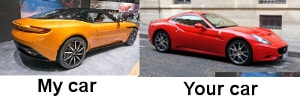my car and your car