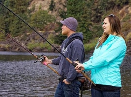 people fishing